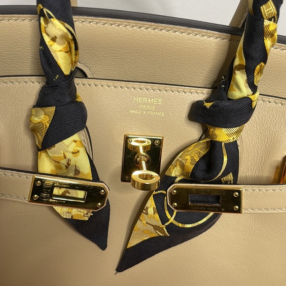 Hermes Swift Birkin 25 TRENCH C-stamp FULL set - Picture 3 of 17